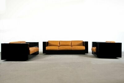 Massimo and Lella Vignelli Sofas and Armchair Saratoga Poltronova 1964