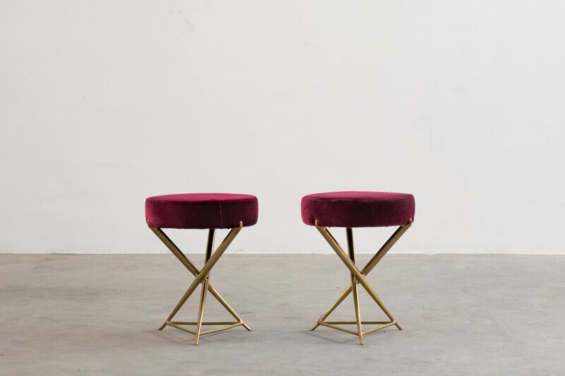 Ignazio Gardella Set of Two Stools 1950s