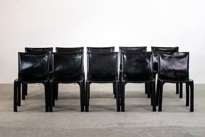 Mario Bellini Ten Chairs CAB 412 Cassina 1970 Mario Bellini Ten Chairs CAB 412 Cassina 1970