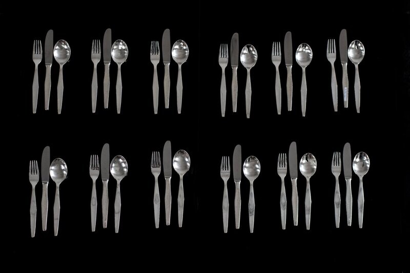 Gio Ponti Cutlery Set of 12 Krupp 1950