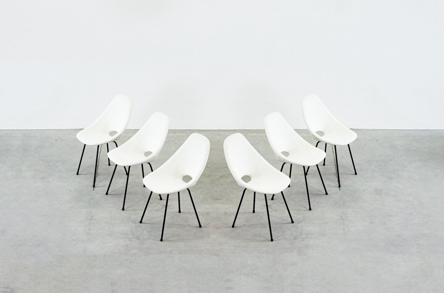 Vittorio Nobili Set of Six Medea Chairs  Fratelli Tagliabue 1955