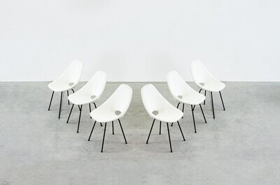 Vittorio Nobili Set of Six Medea Chairs Fratelli Tagliabue 1955 Vittorio Nobili Set of Six Medea Chairs Fratelli Tagliabue 1955