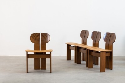 Tobia & Afra Scarpa Set of Four Africa Chairs