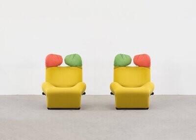 Toshiyuki Kita Wink Armchairs by Cassina 1980s