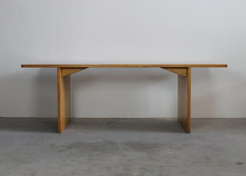Piero De Martini La Barca Rectangular Folding Table in Wood by Cassina 1975