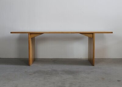Piero De Martini La Barca Rectangular Folding Table in Wood by Cassina 1975