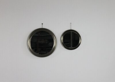 Sergio Mazza Set of Two Round Narciso Wall Mirror by Artemide 1960s Italy