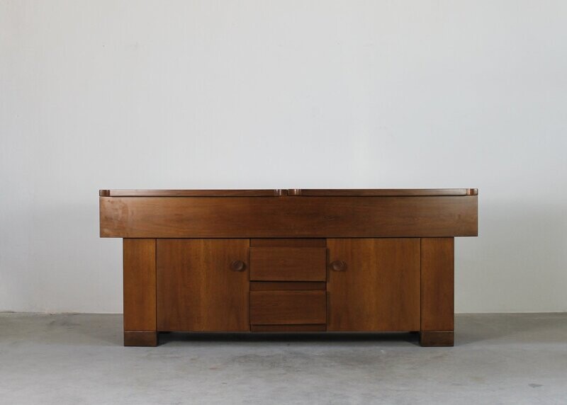 Giovanni Michelucci Torbecchia Sideboard in Walnut Wood by Poltronova 1964 Italy