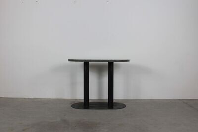 Gabetti & Isola Console Table in Black Lacquered Metal and Granite by Arbo 1970s