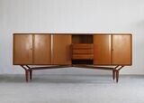 Galleria Mobili D'Arte Sideboard with Doors and Drawers in Wood 1950s Italy