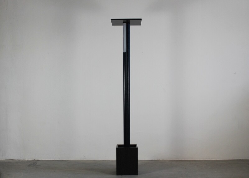 Sandro Bagnoli Floor Lamp De Luz in Wood Ultramobile Collection by Gavina 1970s