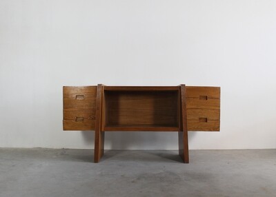 Pier Luigi Colli Large Sideboard with Drawers in Wood Italian Manufacture 1930s