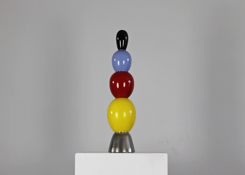 Alessandro Mendini Triglifo Limited Edition Ceramic Column by Superego 2000s