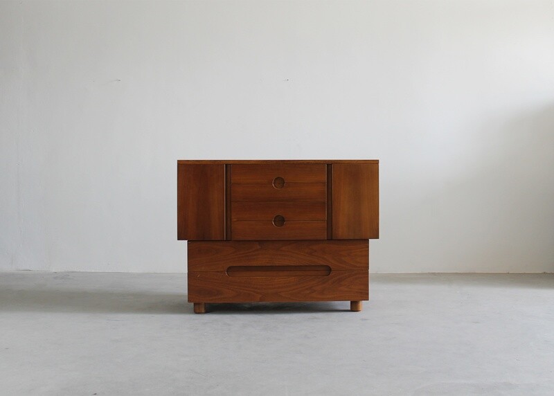 Giovanni Michelucci Serena Chest of Drawers in Walnut by Poltronova 1955 Italy