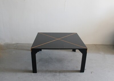 Vico Magistretti Square Wooden Dining Table Tema by B&B 1973 Italy Vico Magistretti Square Wooden Dining Table Tema by B&B 1973 Italy