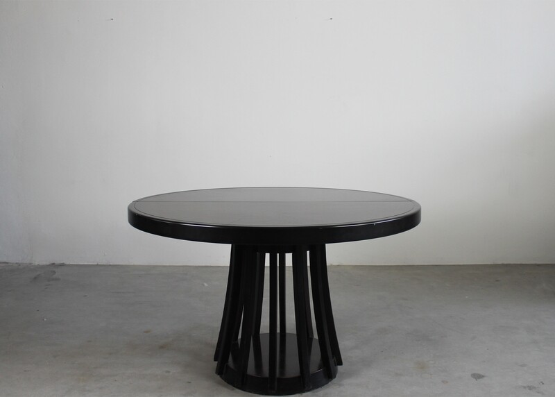 Angelo Mangiarotti Wooden Round Table Programma S11 Sorgente dei Mobili 1970s