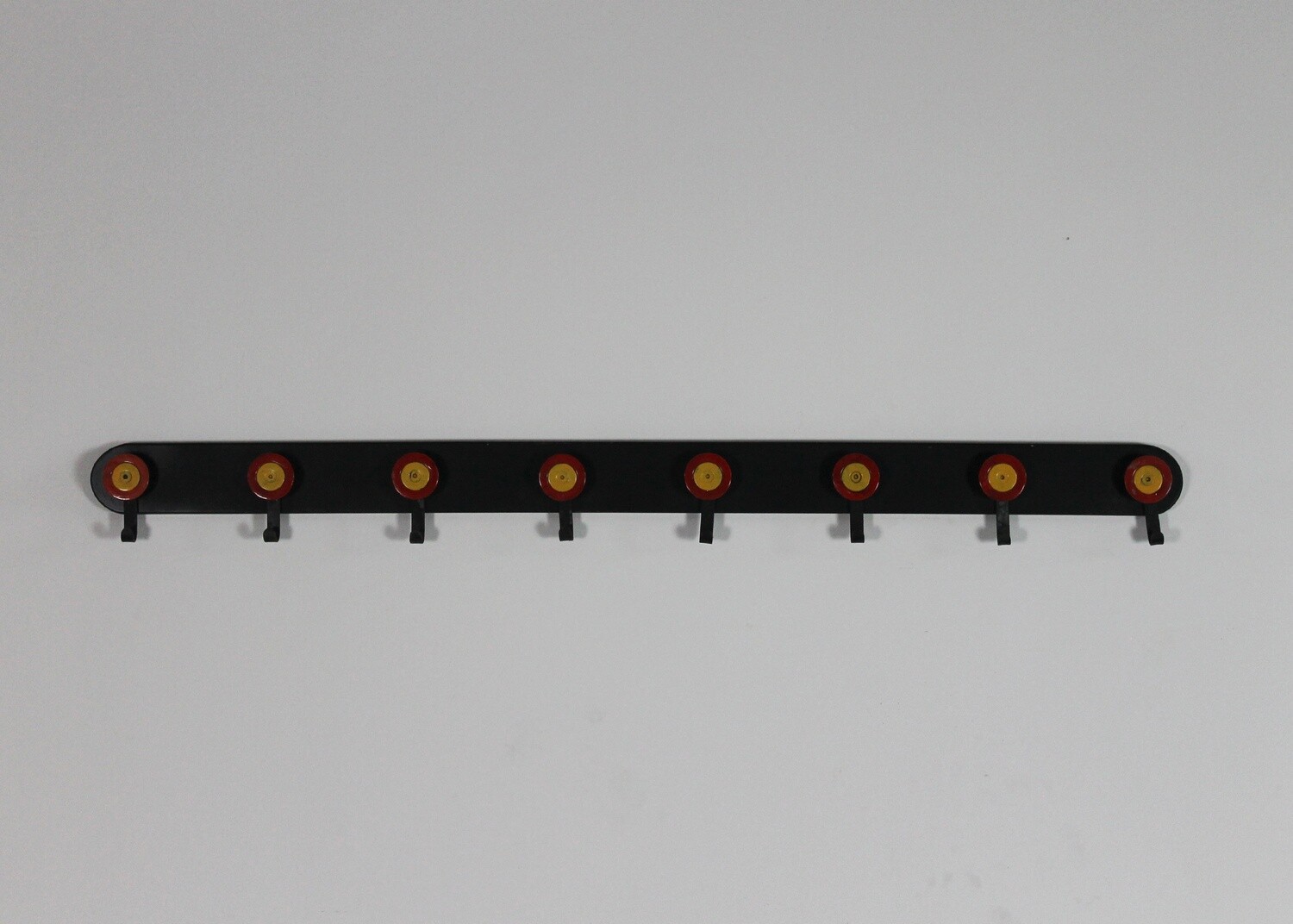 Ettore Sottsass Coat Racks in Wood and Metal Hooks by Poltonova 1950s Italy