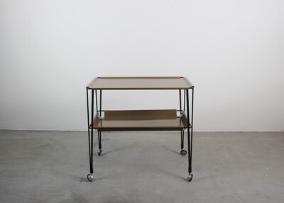 Osvaldo Borsani Rectangular C7 Cart in Steel by Tecno Varedo Italy 1960s