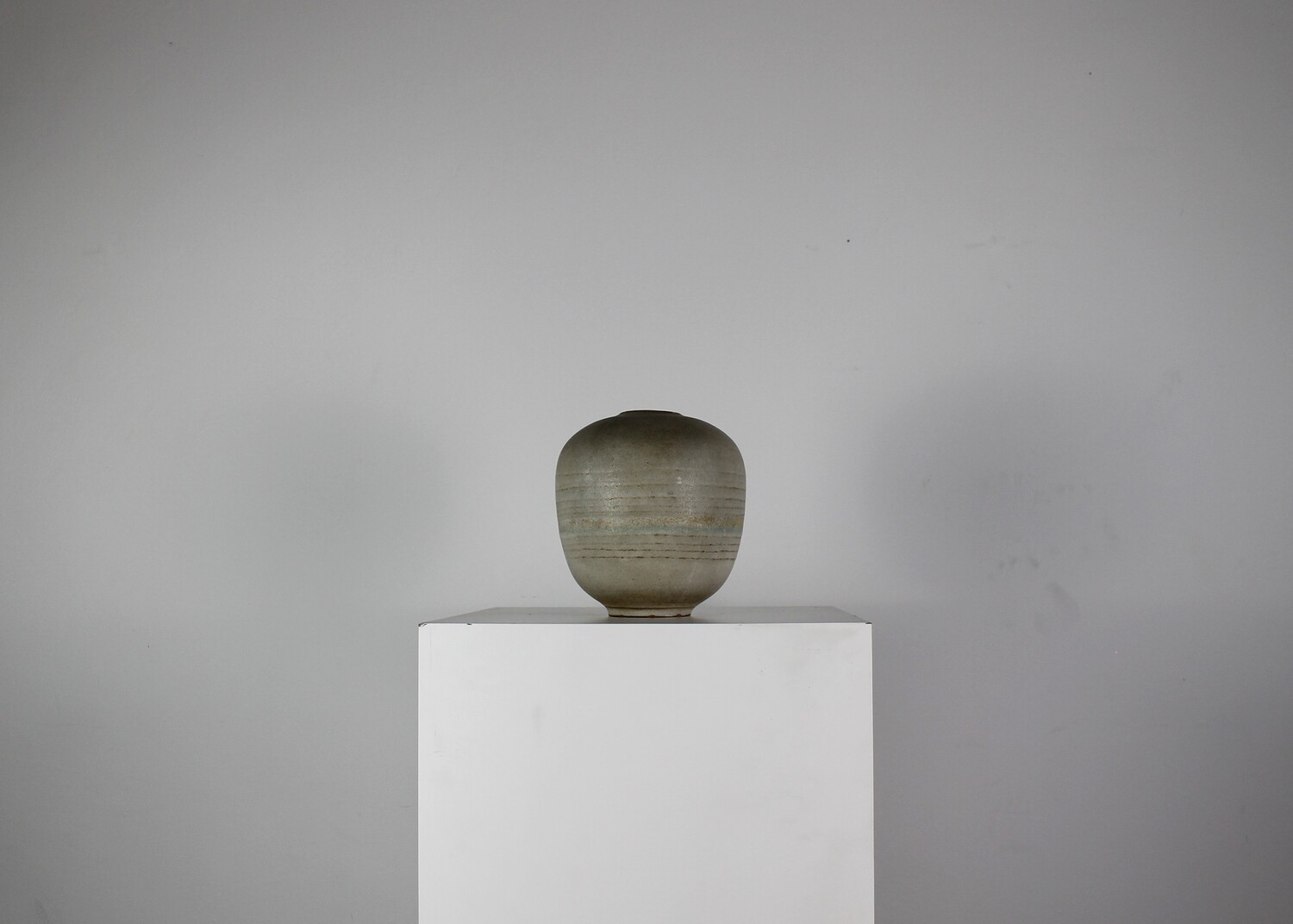 Carlo Zauli Round Shaped Vase in Stoneware Italian Manufacture 1960s