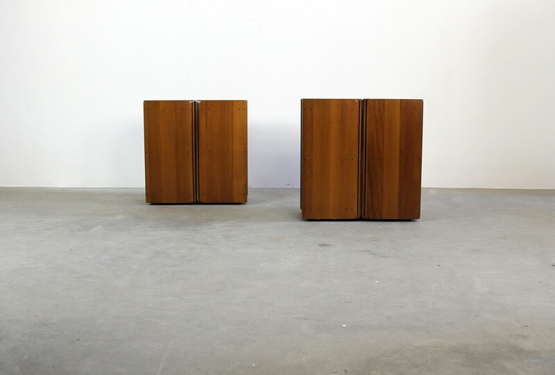 Tobia & Afra Scarpa Artona Nightstands by Maxalto 1970s