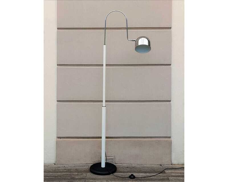 Danilo & Corrado Aroldi Bridge Floor Lamp in Metal by Stilnovo 1970s