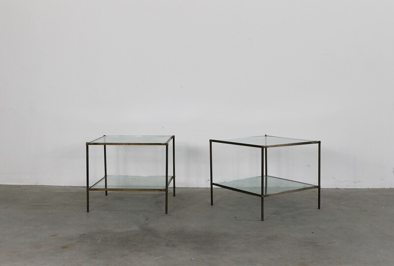 Corrado Corradi Dell'acqua Set of Two T12 Montecarlo Tables by Azucena 1949 ca