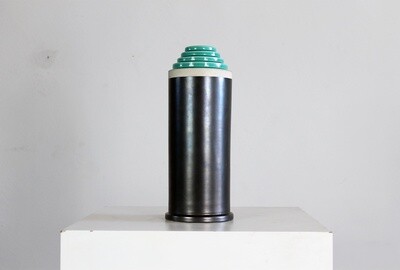 Ettore Sottsass Vase in Painted Ceramic 1980s