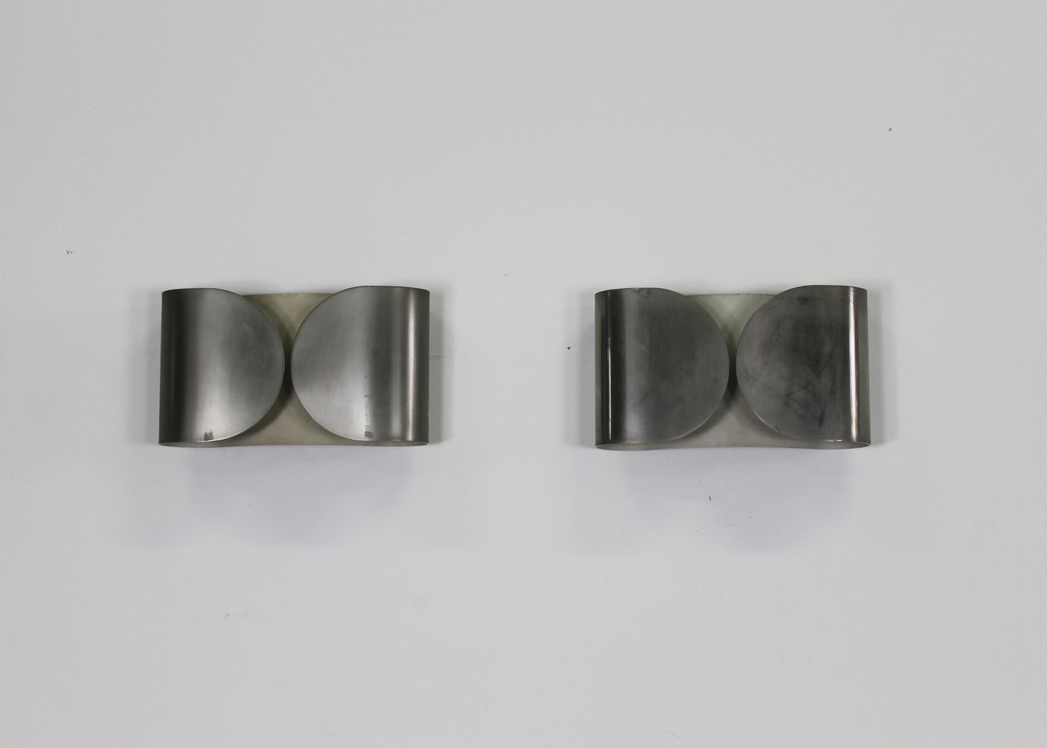 Tobia Scarpa Set of Two Foglio Wall Lamp by Flos 1960s