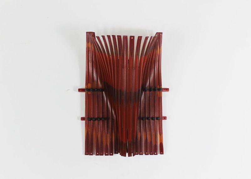 Gaetano Pesce Alda Wall Lamp in Rubber and Steel Rod 2004