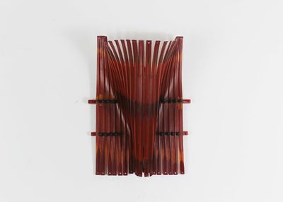 Gaetano Pesce Alda Wall Lamp in Rubber and Steel Rod 2004
