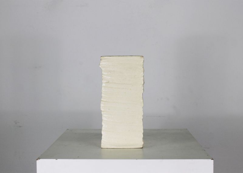 Gianni Osgnach Mojo Vase in White Polyurethane Foam 1997