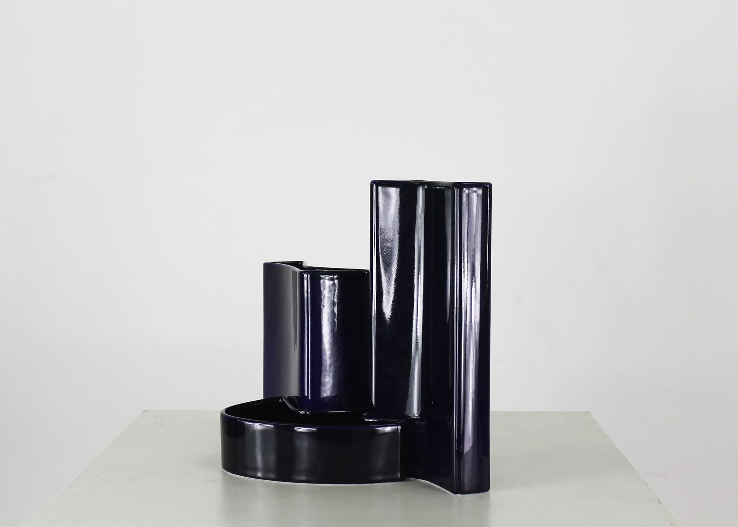 Angelo Mangiarotti Set of Three Ceramic Vases mod.M44 by F.lli Brambilla 1968