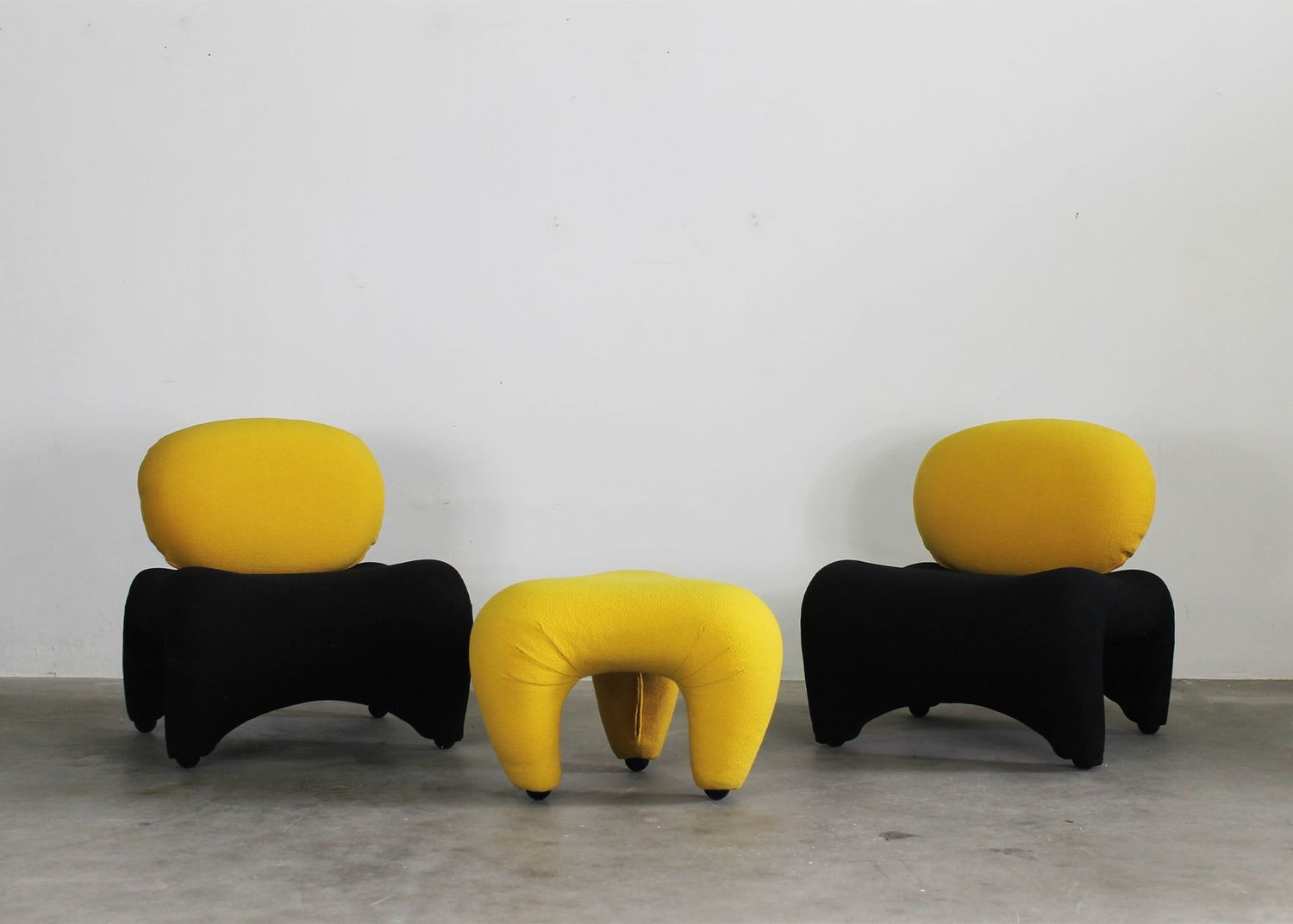 Anna & Carlo Bartoli Living Room Set from the She series by Rossi di Albizzate 1980s