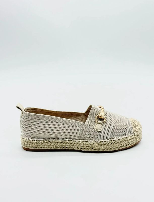 Alpargata cadena beige