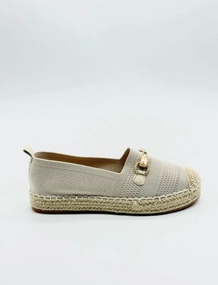 Alpargata cadena beige