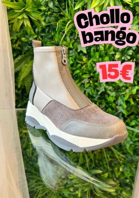 Botin deportivo gris