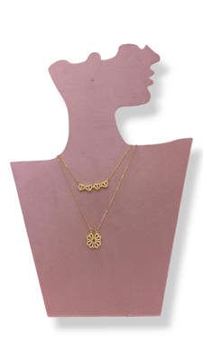 Collar trébol imantado