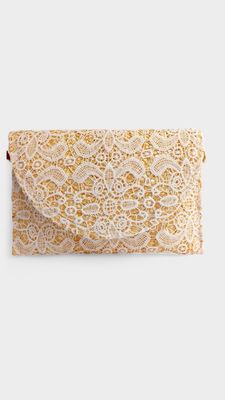 Bolso rafia tela encaje
