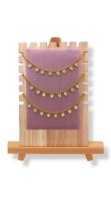 Pulseras corazones brillo