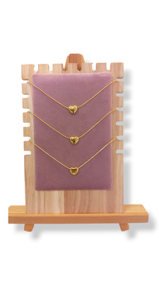 Pulseras corazón dorado