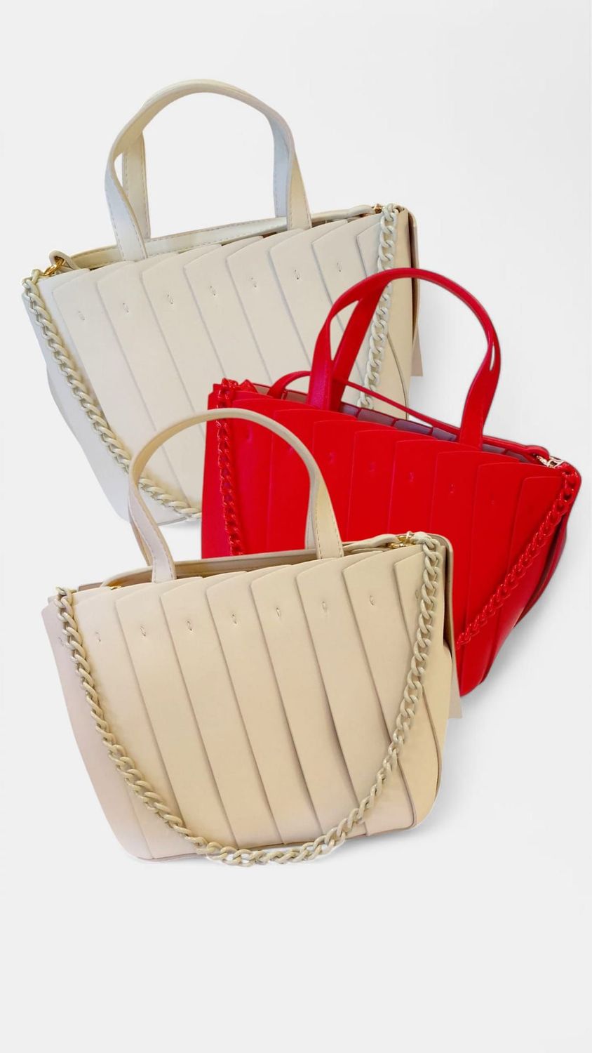 Bolso doble asa abanico
