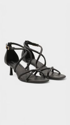 Tacon fino tiras negro