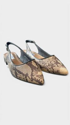Zapato plano animal print serpiente