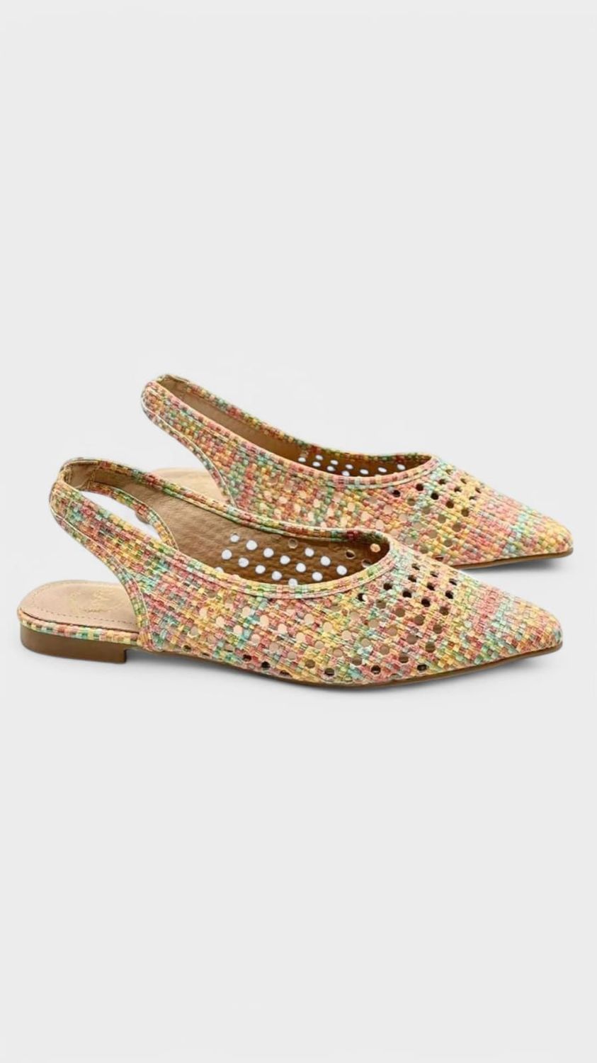 Zapato crochet encanto multicolor