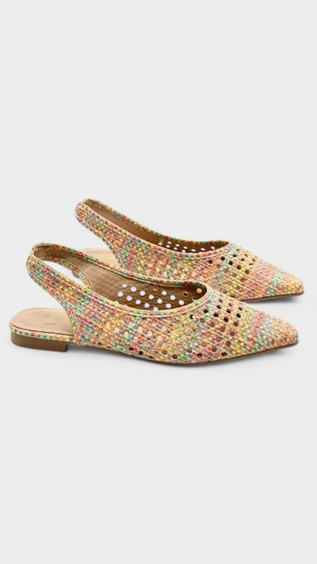Zapato crochet encanto multicolor