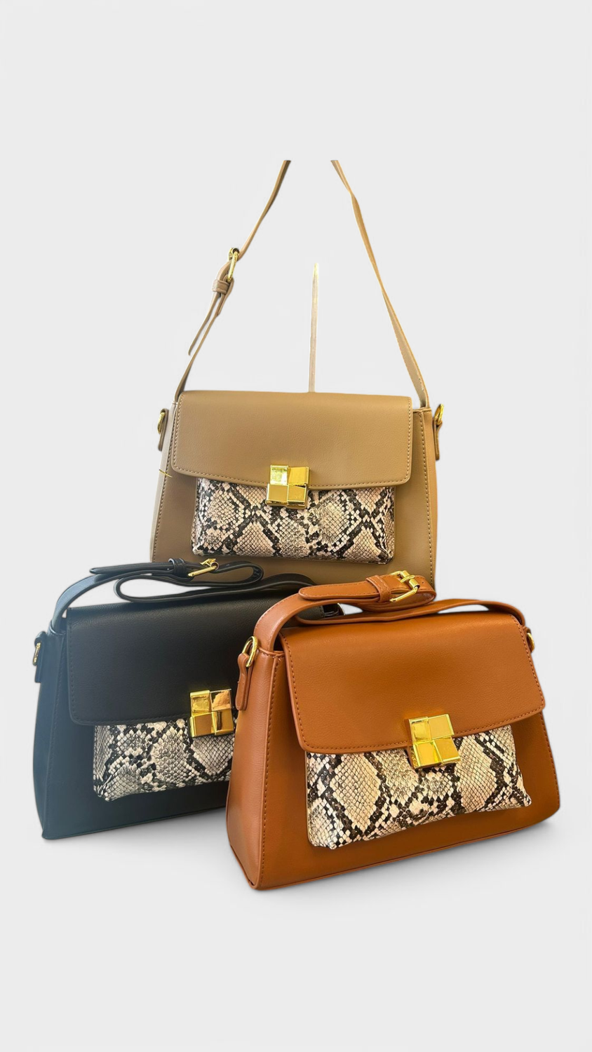Bolso animal print serpiente