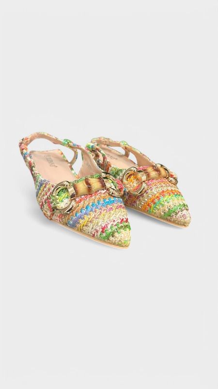 Zapato destalonado multicolor