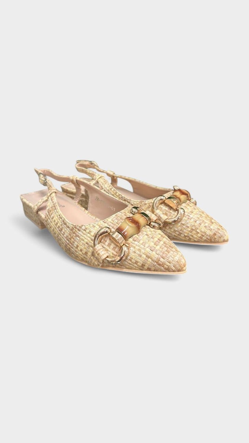Zapato destalonado beige