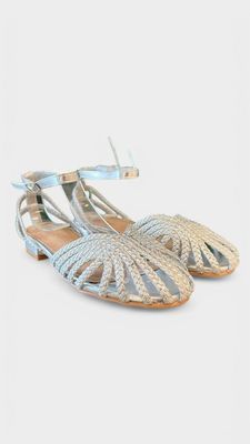 Sandalia cangrejera new plata