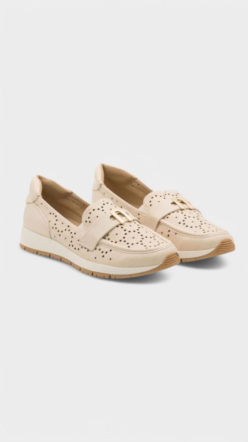 Zapato anita transpirable beige